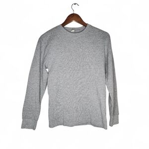 Cottonbell Waffle Knit Shirt in Heather Gray Size S